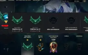 Conta LOL Esmeralda 4 mmr diamante
