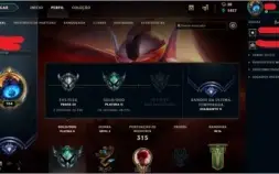 Conta LOL: Plat 2, 96 campeoes, 40 skins, 30 emotes e mais..