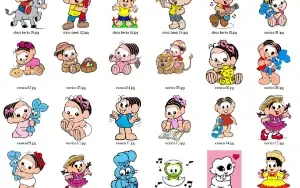 104 vetores da turma da Mônica em CDR, AI, PNG e SVG