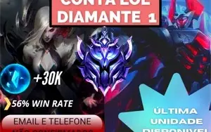 CONTA LOL DIAMANTE 1-EMAIL /TELEFONE NÃO confirmado + SKINS