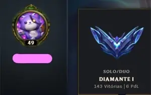 CONTA LOL DIAMANTE 1-EMAIL /TELEFONE NÃO confirmado + SKINS