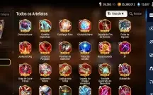 Conta de epic seven com 220 pedras de ouro+ 15 k de gemas