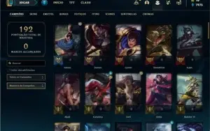 Conta prata 4 com 74 Champs e 31 Skins