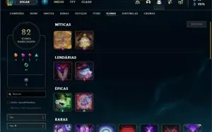Conta prata 4 com 74 Champs e 31 Skins