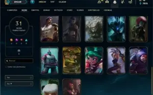 Conta prata 4 com 74 Champs e 31 Skins