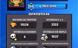 Conta Brawl Stars +de 11,000 Troféus