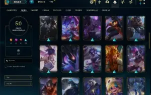 Conta ouro 2 com 91 Champs e 51 Skins + 3 Vitoriosas