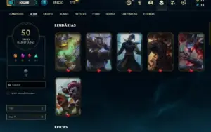 Conta ouro 2 com 91 Champs e 51 Skins + 3 Vitoriosas