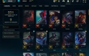 Conta ouro 2 com 91 Champs e 51 Skins + 3 Vitoriosas