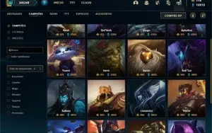 Conta ouro 3 com 150 Champs e 290 Skins + 10 Prestigios