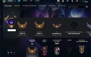 Conta ouro 3 com 150 Champs e 290 Skins + 10 Prestigios