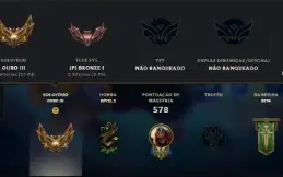 Conta LOL Gold 3