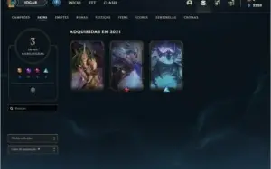 CONTA LOL MESTRE DIVERSAS SKINS