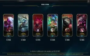 Conta Platina V, 82 champions e 31 Skins - League of Legends