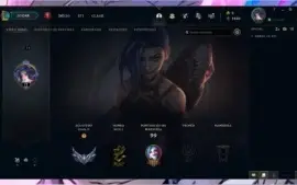 Conta Prata IV com skins boas