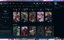 Conta Prata IV com skins boas