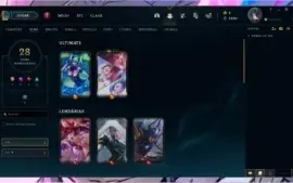 Conta Prata IV com skins boas