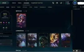 CONTA LOL DIAMANTE 3 | SKINS LENDÁRIAS E MÍTICAS