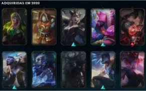 VENDO CONTA NO LOL COM VÁRIAS SKINS E MAESTRIAS