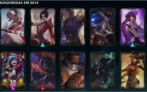 VENDO CONTA NO LOL COM VÁRIAS SKINS E MAESTRIAS