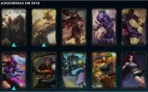 VENDO CONTA NO LOL COM VÁRIAS SKINS E MAESTRIAS