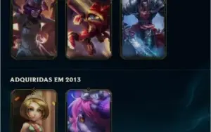 CONTA LEAGUE OF LEGENDS BASICA 49 SKINS