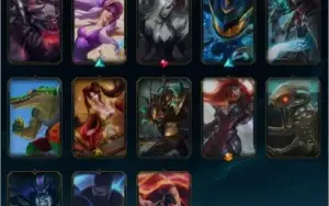 CONTA LEAGUE OF LEGENDS BASICA 49 SKINS