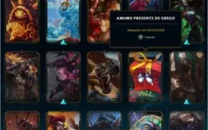 CONTA LEAGUE OF LEGENDS BASICA 49 SKINS