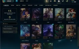Conta Unranked com 23 Champs e 4 Skins + 2 Fragmentos