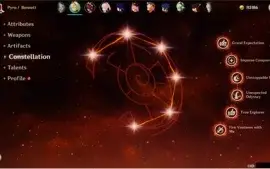 Genshin Impact conta Ar55 - Raiden C2+Ganyu+Amos+Kokomi