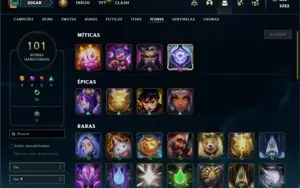 Conta platina 2 com 110 Champs e 111 Skins + 4200 RP