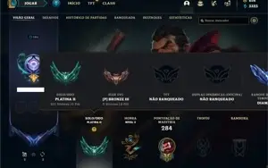 Conta platina 2 com 110 Champs e 111 Skins + 4200 RP
