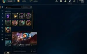 Conta platina 2 com 110 Champs e 111 Skins + 4200 RP
