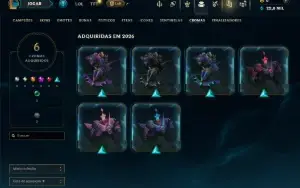 Platina 2 com 35 Champs e 5 Skins