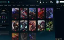 Conta LOL Platina 2 | 364 skins | 633 icones