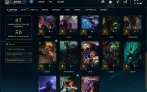 Conta prata 2 com 23 Champs e 5 Skins