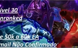Smurfs Nv 30. Unranked. Até 60k EA. Email Não Confirmado