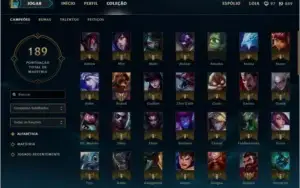 Conta Gold 2 S6 107Champs / 12 páginas de runa / 26 Skins