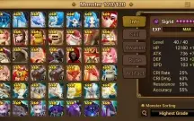 Summoners War Euro com Sigrid Kaki Chandra Veromos