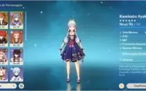 AR51 - Ayaka C2, Child, Diluc, Jean e Keqing + Orgulho Celes