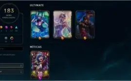 Conta League Of Legends Unranked  183 Skins