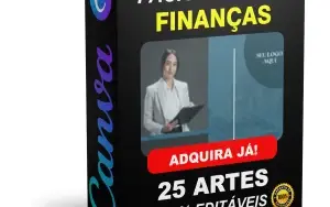 Pack Canva Finanças e Investimentos - 25 Artes Editáveis