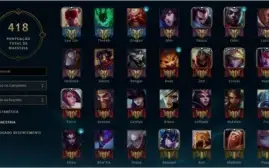 Conta League Of Legends 262 skins / Todos os champions