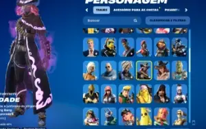 conta epic com varios jogos e skins do fortnite