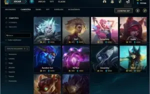 Conta Diamante 4, lvl 375, 133 skins e 27 cromas,