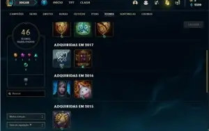 Conta Unranked com 34 Champs e 6 Skins + 2 Fragmentos