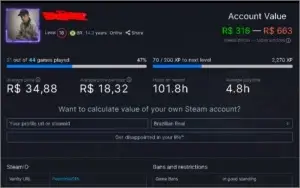 CONTA STEAM COM 35 JOGOS, LEVEL 16 E 14 ANOS DE SERVIÇO
