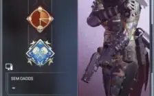Conta Apex com insígnia de 20 kills e 4K de dano