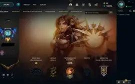 Conta de League of Legends c/200 skins + Valorant (c/ skins)
