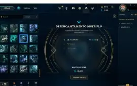 CONTA ESMERALDA 4 lvl 781+ todos os campeões + 161 skins
